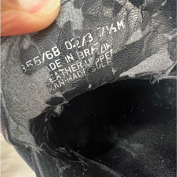 WOMENS BLACK LEATHER FRANCO Sarto MULES CLOGS  Low HEEL SHOES SIZE 7.5 M - Picture 16 of 16